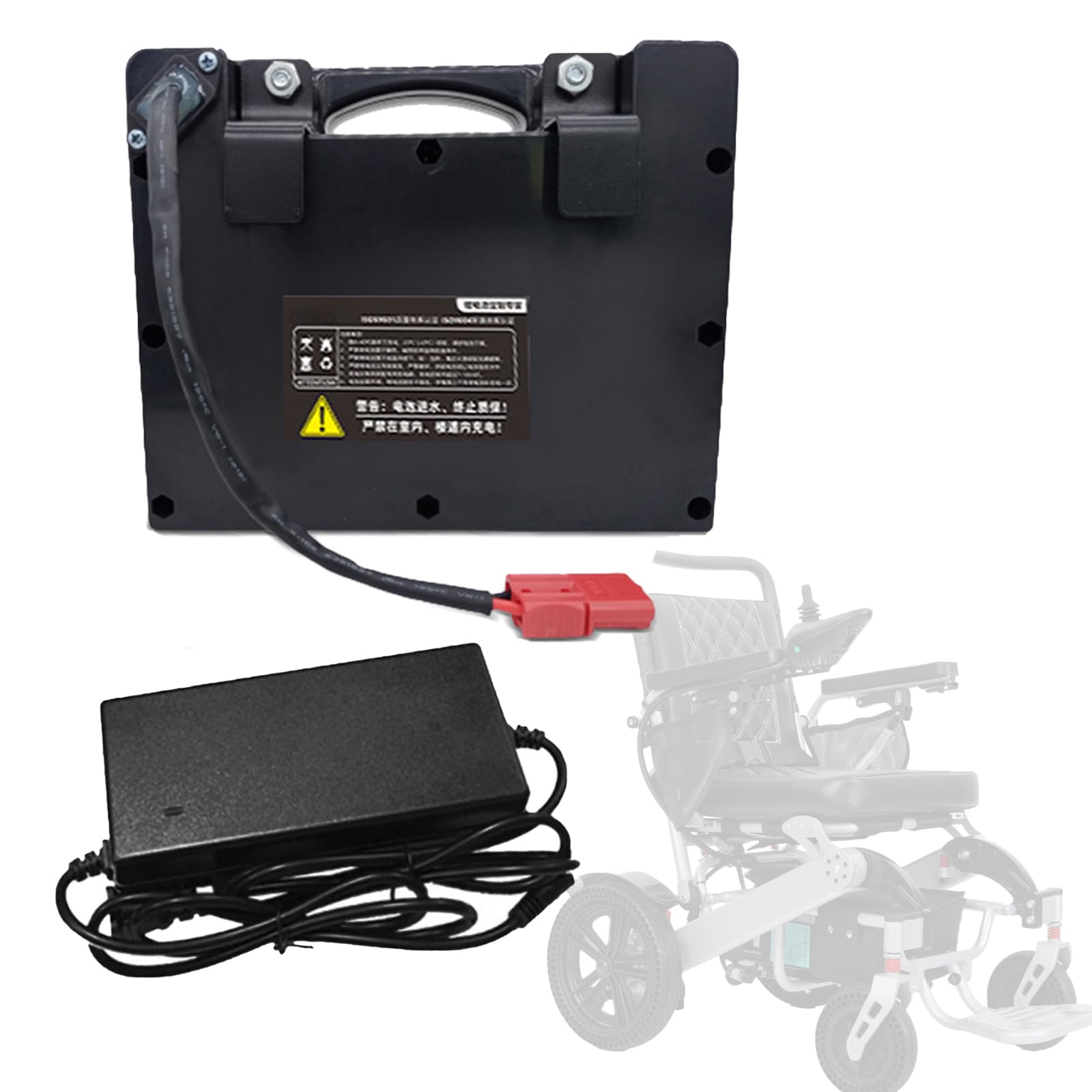 Amazon.com: 24V Electric Wheelchair Battery Pack 12Ah for Foldable
